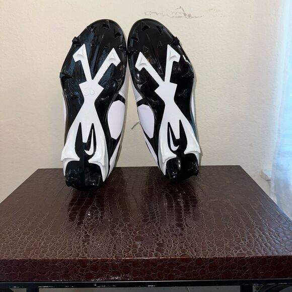 ✅ New Nike Alpha Menace Pro 3 Men's Size 13 White Mid Cut Football Cleats - Picture 6 of 7